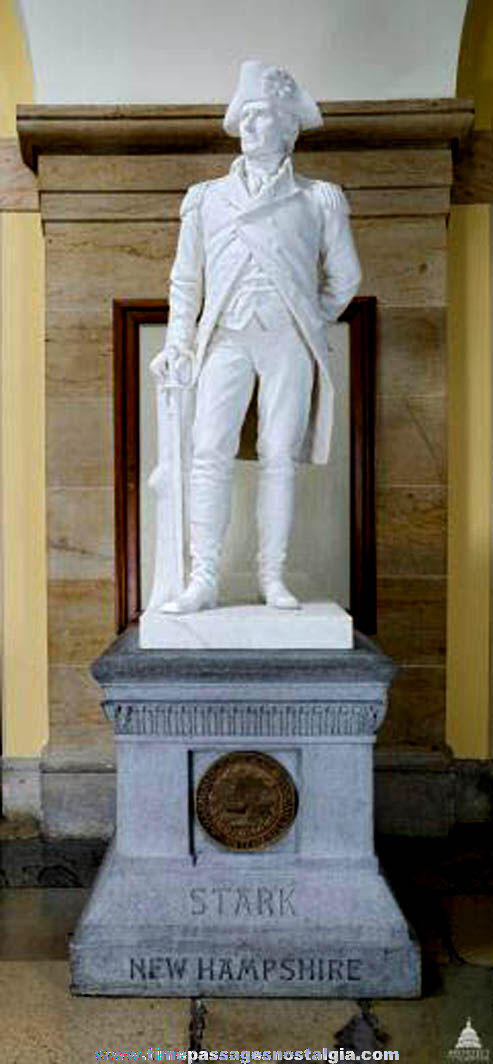 ©1895 John Stark & Daniel Webster New Hampshire Statues National Statuary Hall Presentation Book