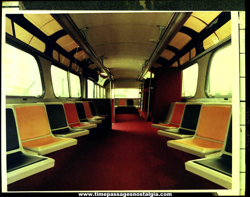 (8) 1976 Massachusetts Port Authority Passenger Bus Photograph Negatives