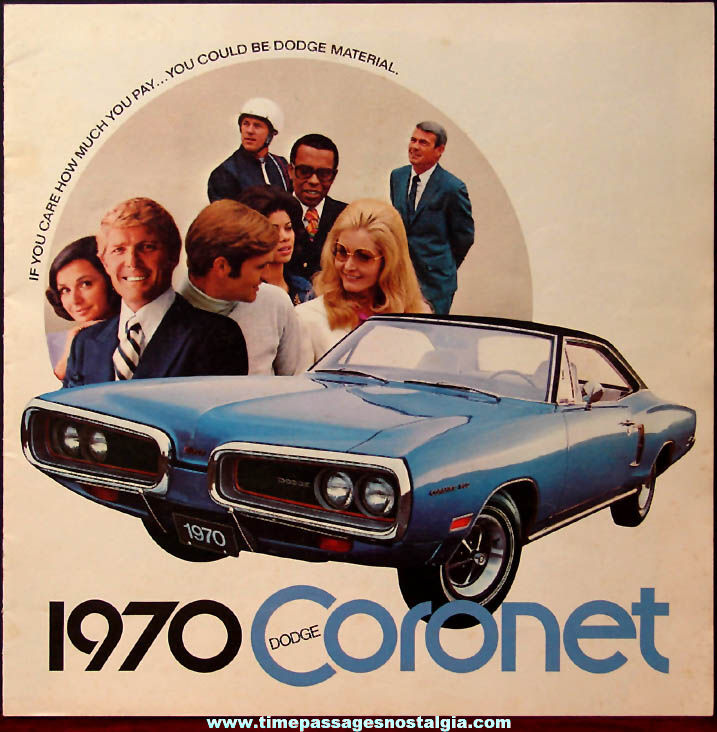 1970 Dodge Coronet Automobile Dealership Advertising Booklet