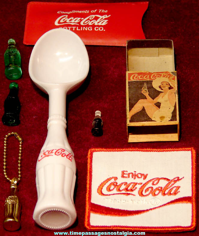 (8) Different Small Old Coca Cola Soda Advertising Premium Promotional and Miniature Items