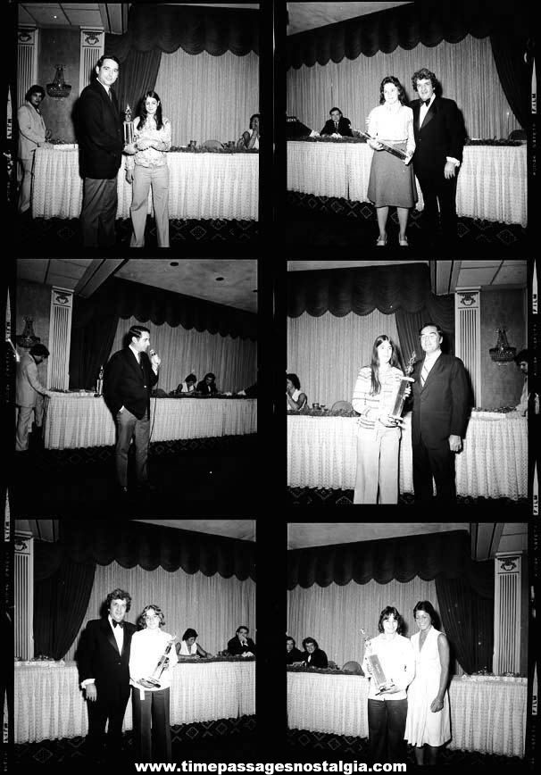 (20) 1976 Massachusetts Port Authority Jets Girls Hockey Team and Banquet Award Photograph Negatives