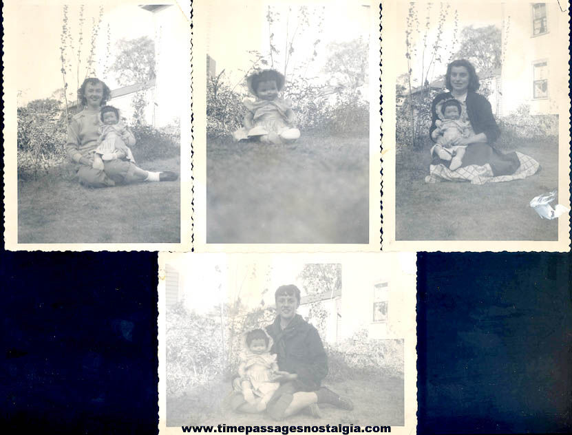 (9) Old People With Toy Dolls Photographs & Negatives