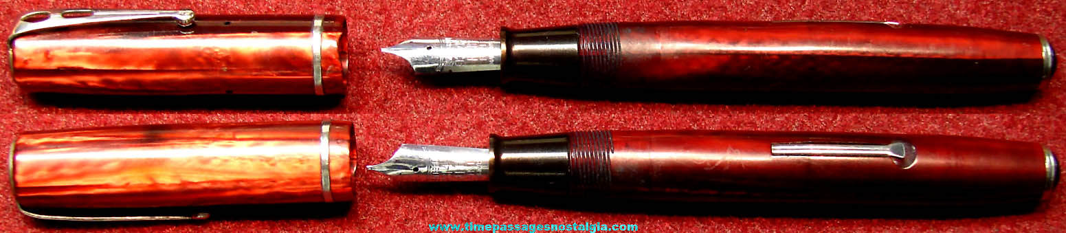 Old Variegated Red Color Esterbrook Fountain Ink Pen