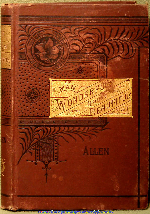 ©1883, 1887 The Man Wonderful In The House Beautiful Hard Back Health Book