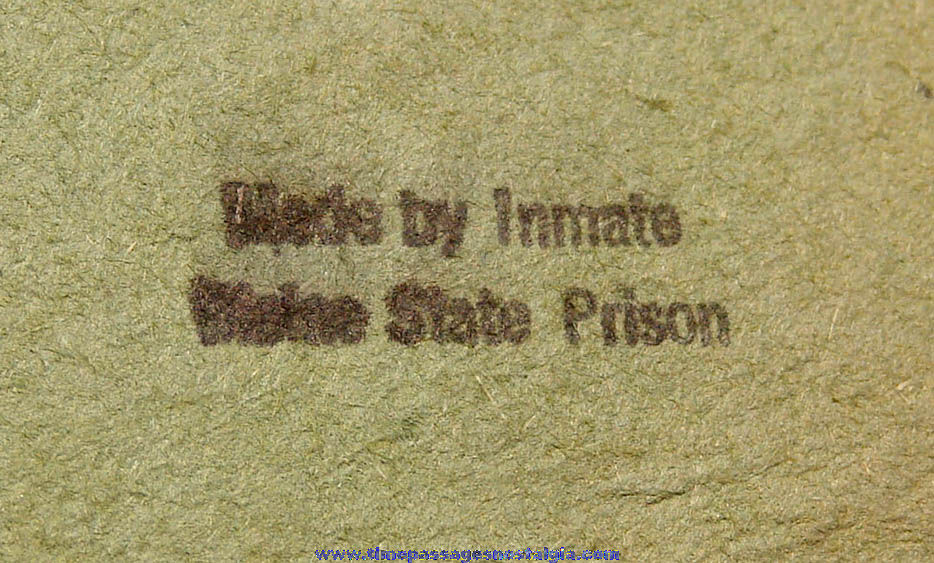 Old Maine State Prison Inmate Made Wooden Craft Jewelry or Trinket Box
