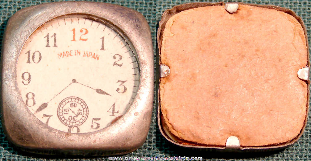 1930s Cracker Jack Pop Corn Confection Tin Toy Prize Watch