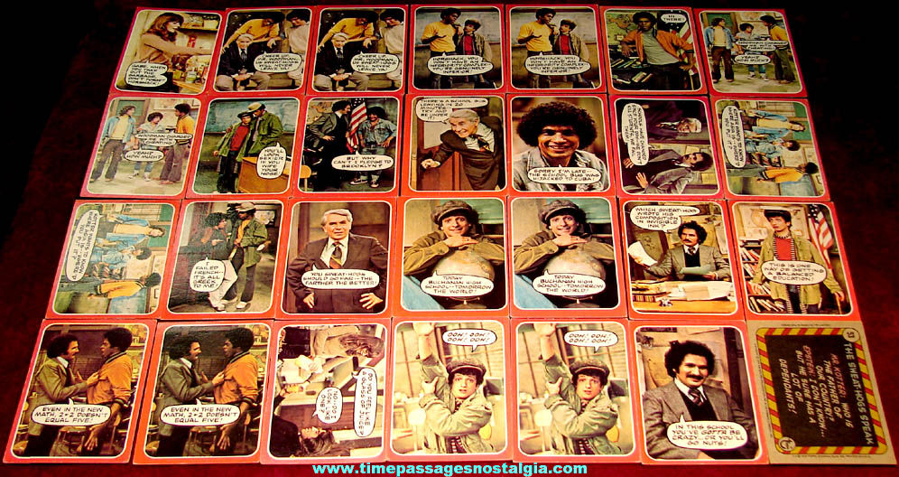 (28) ©1976 Welcome Back Kotter Topps Bubble Gum Non Sports Trading Cards