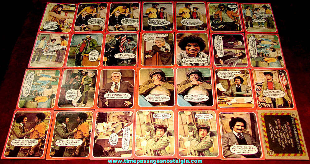 (28) 1976 Welcome Back Kotter Topps Bubble Gum Non Sports Trading Cards