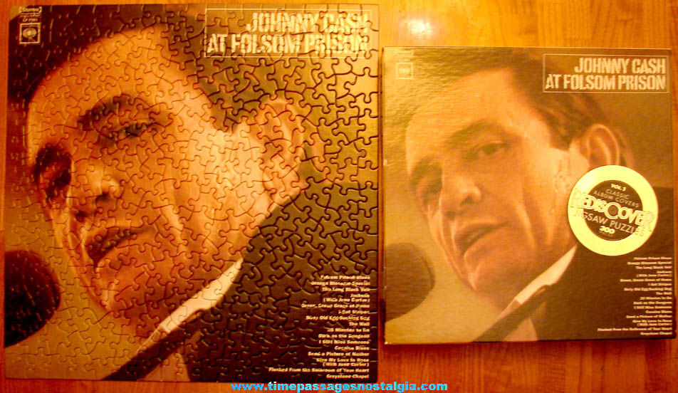 Boxed ©2012 Johnny Cash At Folsom Prison Rediscover Two Sided Jigsaw Puzzle