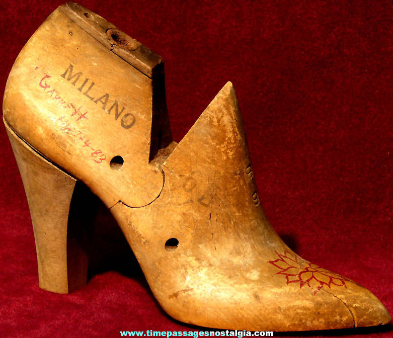 Old Metal and Wood Milano High Heeled Ladies Shoe Manufacturing Form