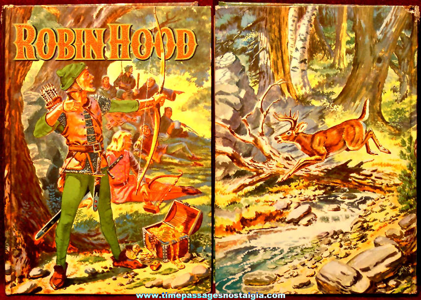 1955 The Merry Adventures of Robin Hood Whitman Hard Back Book