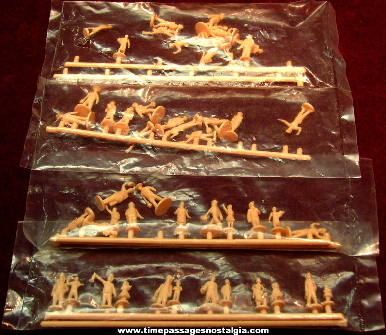 (4) Unopened sets of (12) Old HO Scale Miniature Train Station People Figures or Figurines