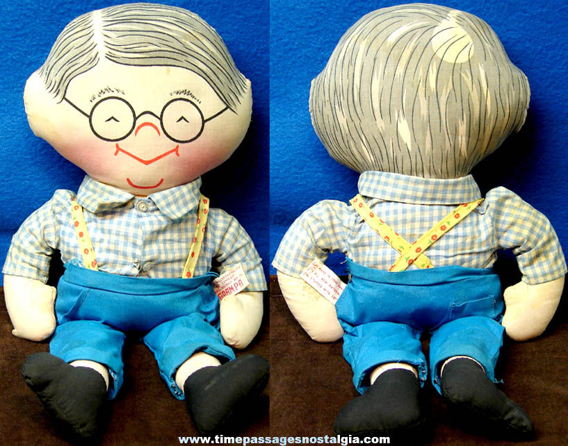 ©1968 Joyce Miller Original Clothed Grampa Sears & Roebuck Cloth Toy Doll