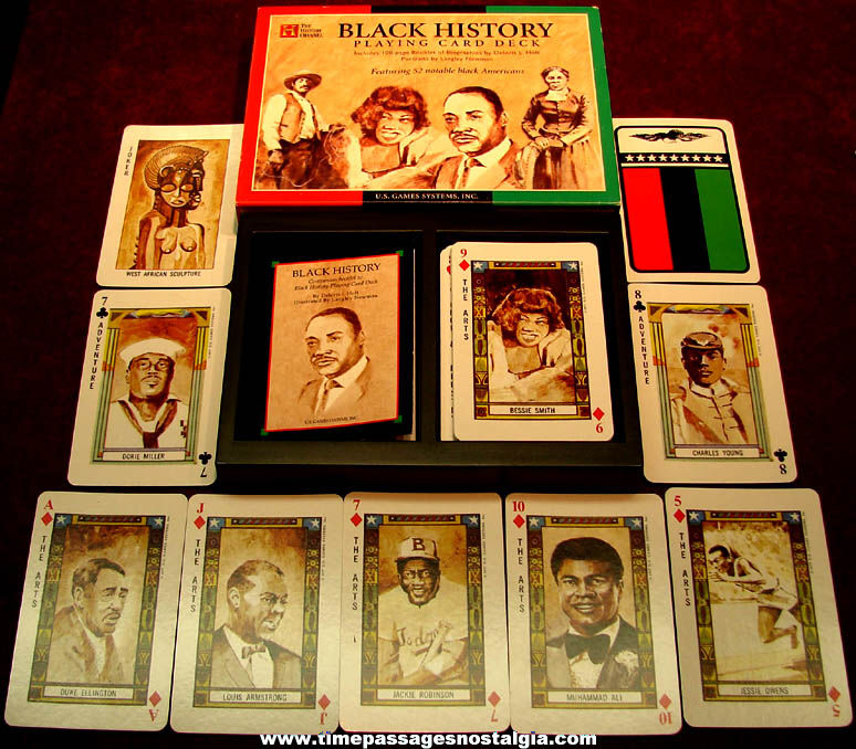 2008 Boxed & Complete History Channel Black History Playing Card Deck with Miniature Book