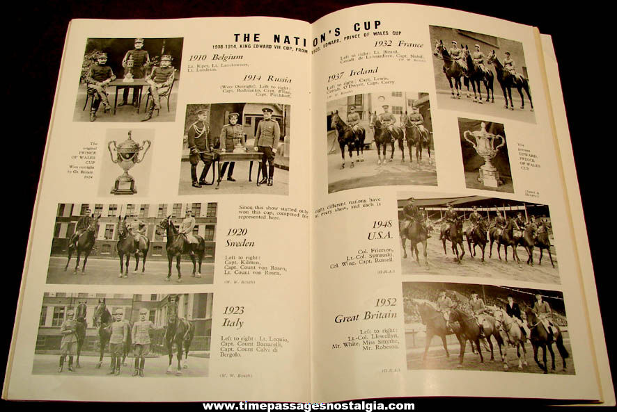 (2) 1957 White City Stadium London Royal International Horse Show Advertising Souvenir Items