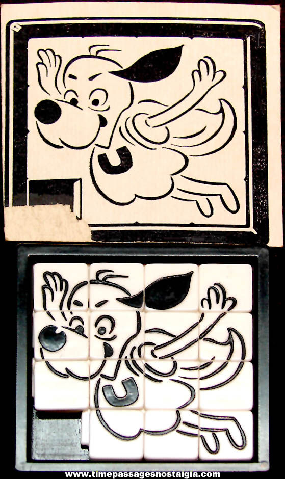 Old Under Dog Cartoon Character Roalex Slide Puzzle with Backing Card Picture