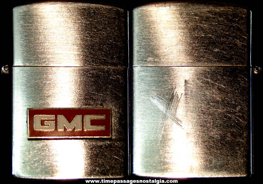 Old Enameled General Motors Corporation GMC Advertising Fisher Cigarette Lighter