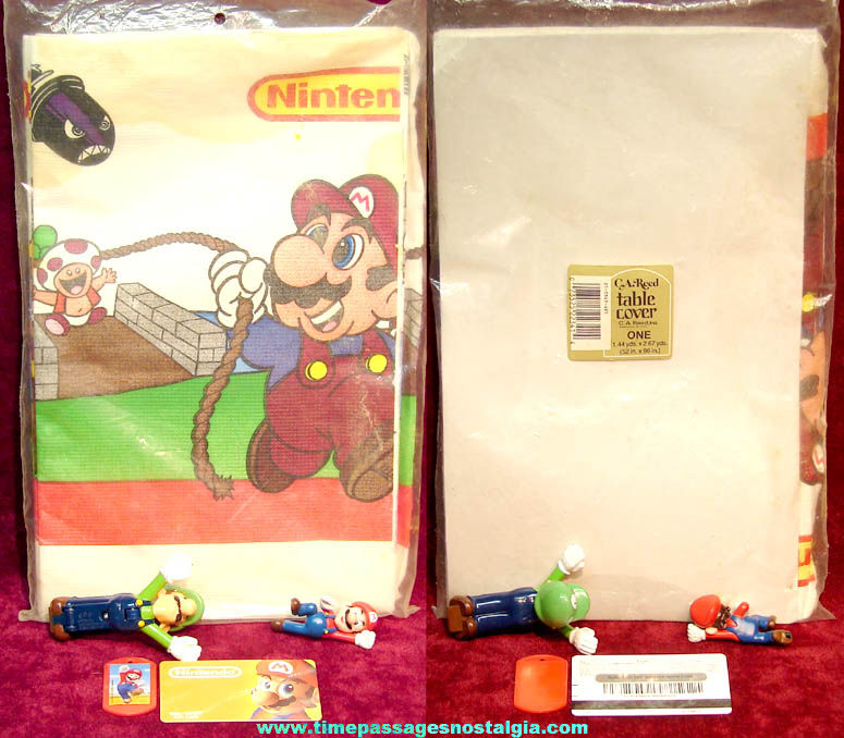 (5) Different Mario Brothers Nintendo Video Game Advertising Character Items