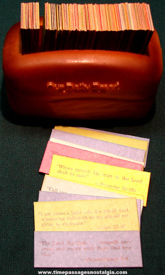 Our Daily Bread Promise Box with Colorful Two Sided Religious Bible Quote Cards