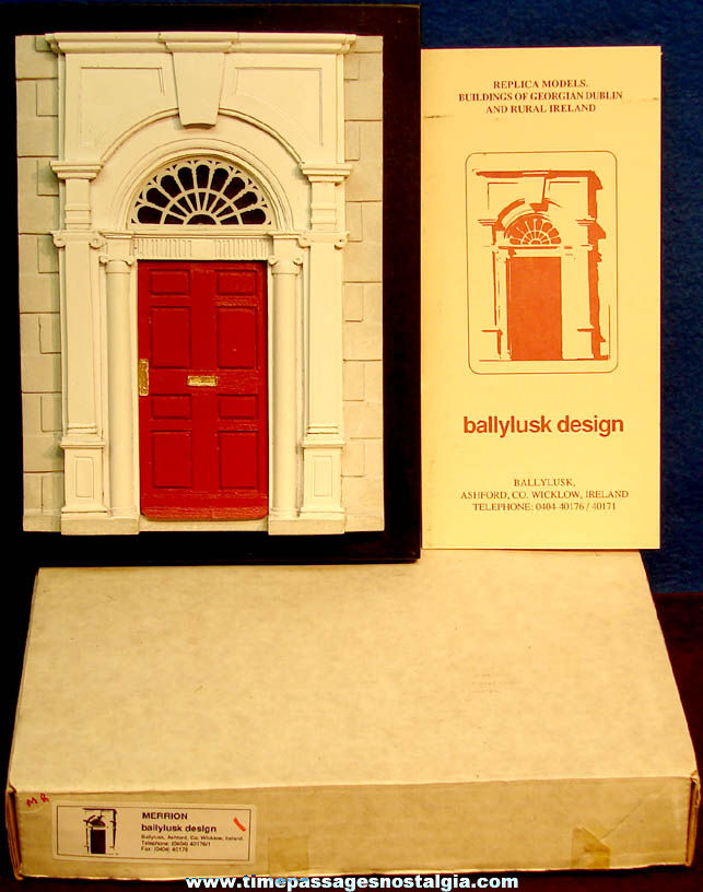 Boxed Buildings of Georgian Dublin and Rural Ireland Ballylusk Design Home Entry Model