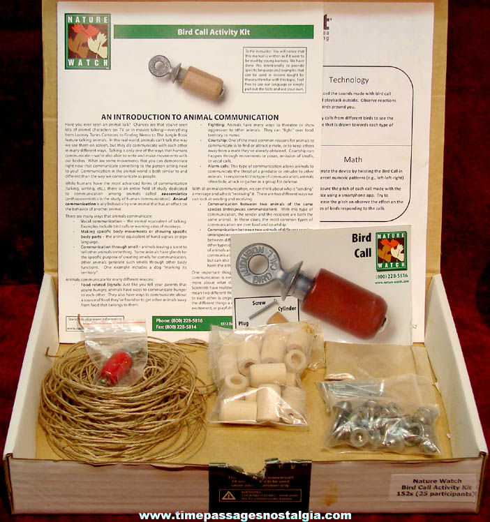 Boxed Nature Watch Wood & Metal Bird Call Making Kits