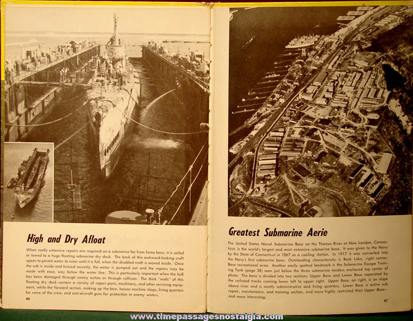 1953 Submarine Men & Ships of The U.S. Submarine Fleet Hard Back Book