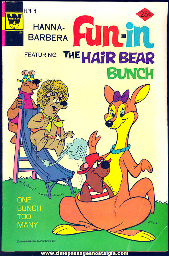 ©1974 Hanna Barbera Productions Fun In No 13 Hair Bear Bunch Whitman Comic Book