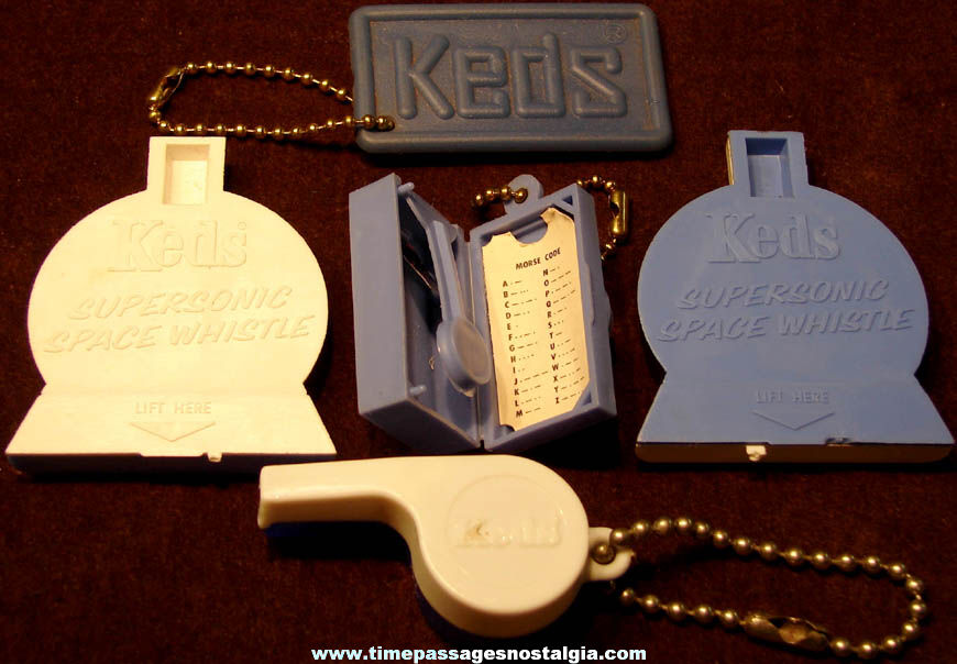 (5) Different 1960s Keds Shoes Advertising Toy Premium or Prize Items