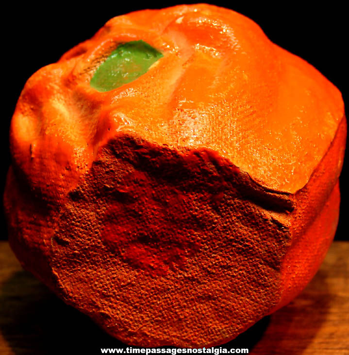 Colorful Old Molded Paper Halloween Holiday Jack-O-Lantern Candy Cup