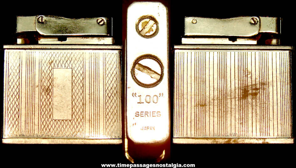 Old Metal 100 Series Advertising Cigarette or Cigar Lighter