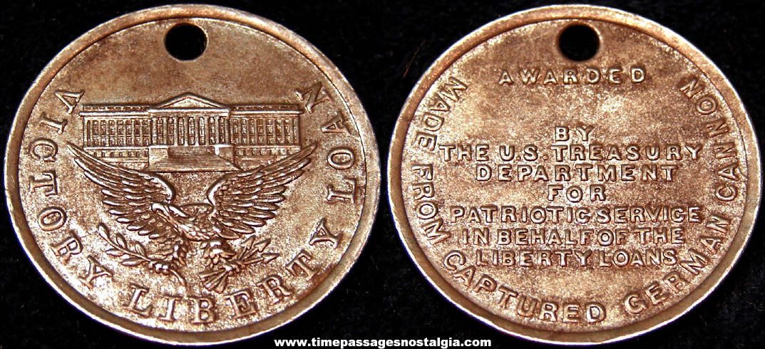 World War I Victory Liberty Loan Homefront Medal Token Coin