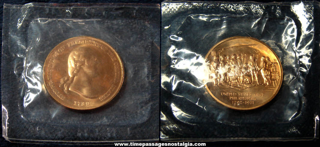 Unopened 1971 U.S. President George Washington United States Mint Medal Token Coin
