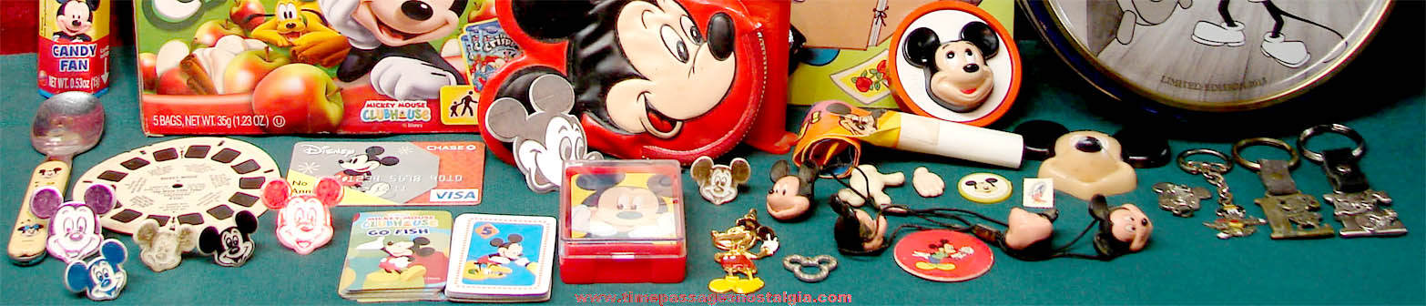 (43) Different Walt Disney Mickey Mouse Cartoon or Comic Character Items
