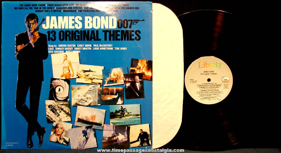 1983 James Bond 007 13 Original Movie Soundtrack Theme Songs Vinyl Record Album