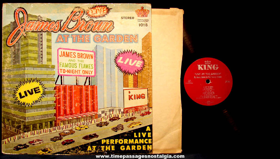 1967 James Brown and The Famous Flames Live At The Garden King Vinyl Record Album