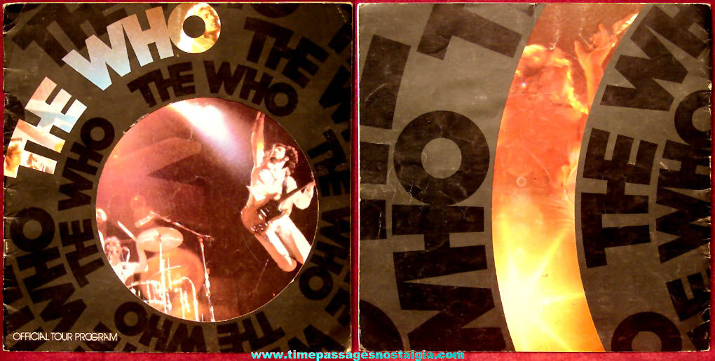 1975 Official The Who Concert Tour Souvenir Program Booklet