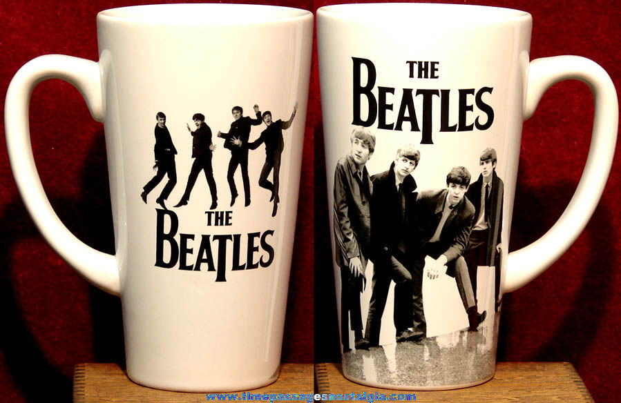 2012 Beatles Apple Corps Ltd Tall Advertising Ceramic Coffee Mug or Cup