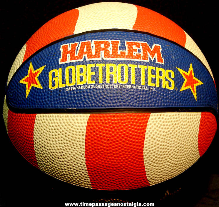 1994 Autographed Harlem Globetrotters Baden Mini Star Size Basketball