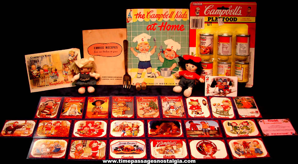 (33) Old Campbell’s Soup Advertising Character Items