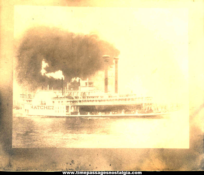 (8) Different Large Old River Steamboat Black & White Photographs