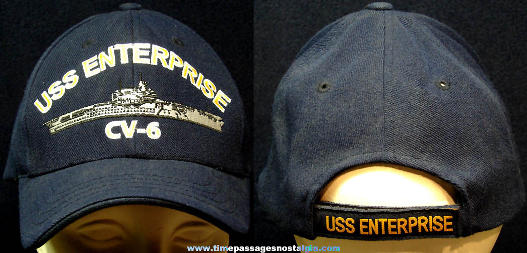 United States Navy U.S.S. Enterprise CV-6 Ball Cap Hat