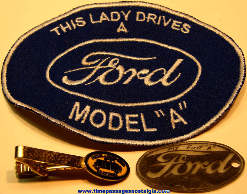 (3) Different Small Old Ford Model A Automobile Advertising Items