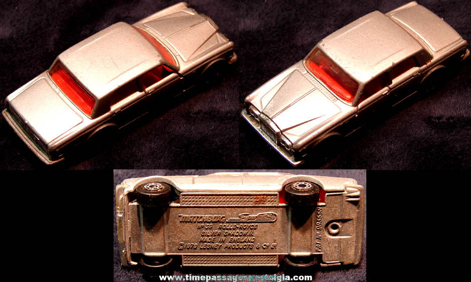 1979 Lesney Matchbox Superfast Series No. 39 Rolls Royce Silver Shadow II Miniature Diecast Toy Car