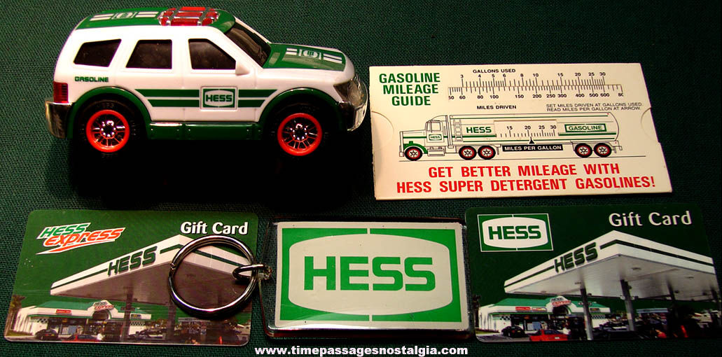 (5) Different Hess Gasoline or Gas Station Advertising Premium Items