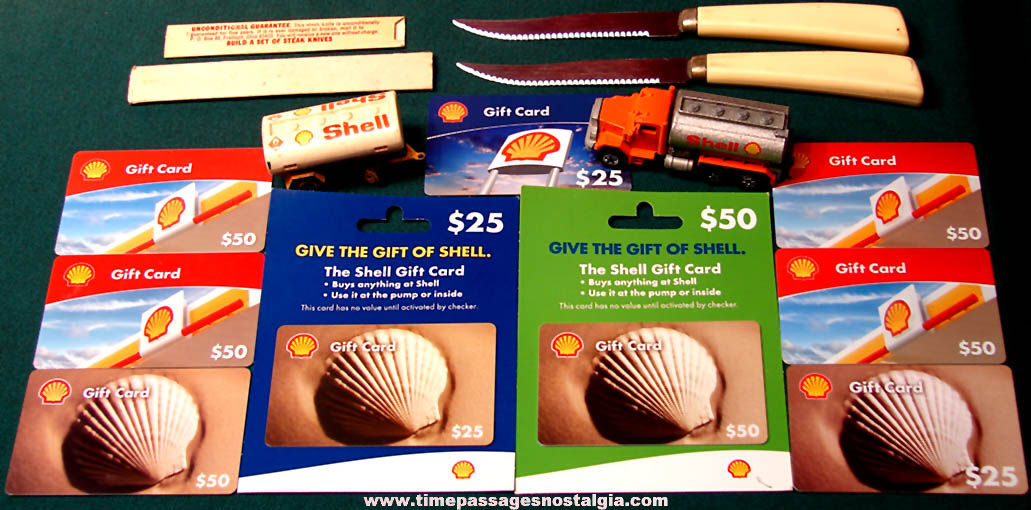 (13) Shell Gasoline or Gas Station Advertising or Premium Items