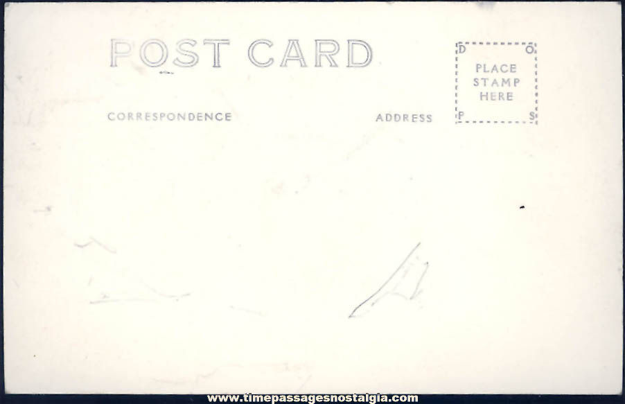 Unused 1933 Admiral Byrd Expedition Husky Dog Real Photo Post Card