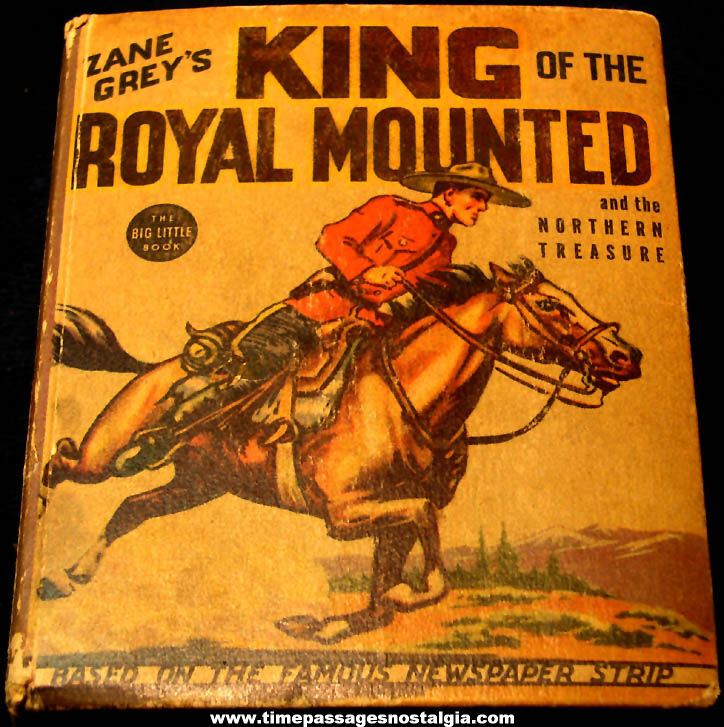 1937 King of The Royal Mounted Newspaper Comic Strip Character Big Little Book