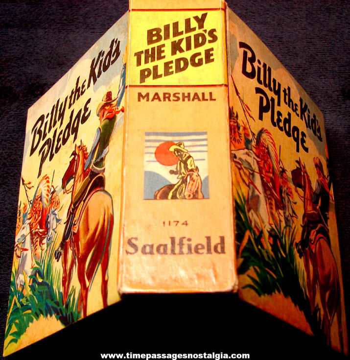 1940 Billy The Kids Pledge Western Comic Strip Character Big Little Type Book