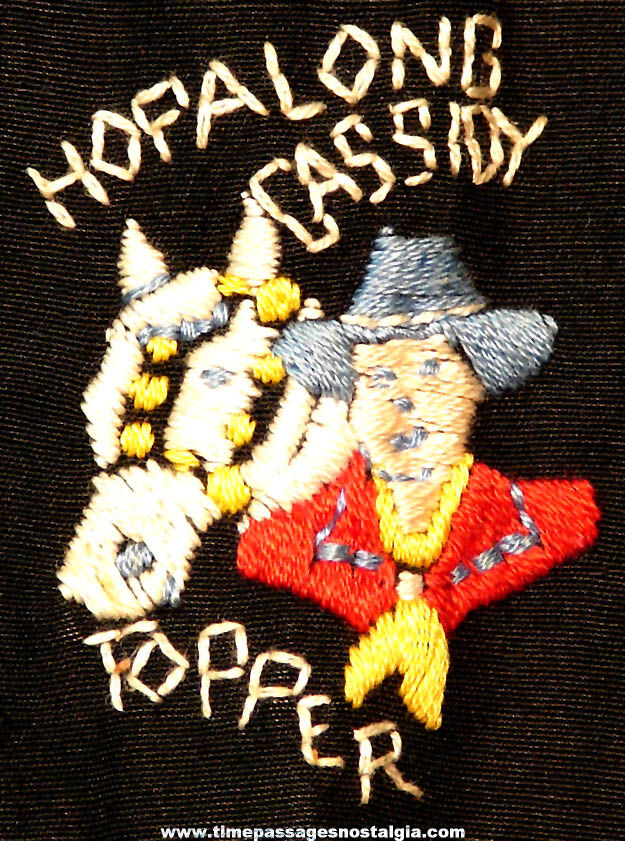 1950s Hopalong Cassidy & Topper Western Movie Cowboy Hero Little Champ Embroidered Children’s Shirt