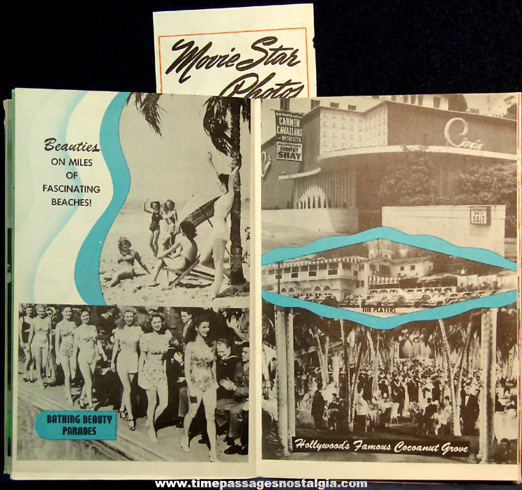 1940s Hollywood Panorama Booklet of Hollywood Movie Stars & Celebrities + Bonuses